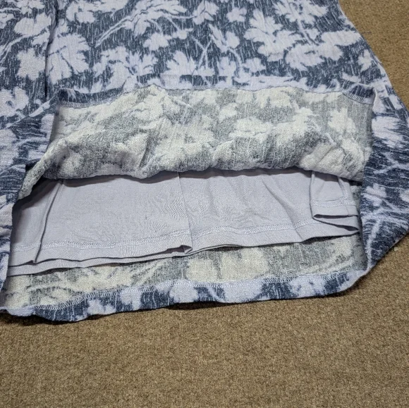 J. Jill Pure Linen Scoop Neck Floral T-Shirt Dress Women's Small - Picture 5 of 10